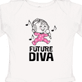 thumbnail image 4 of Inktastic Future Diva Baby Girl Singer Girls Long Sleeve Baby Bodysuit, 4 of 5