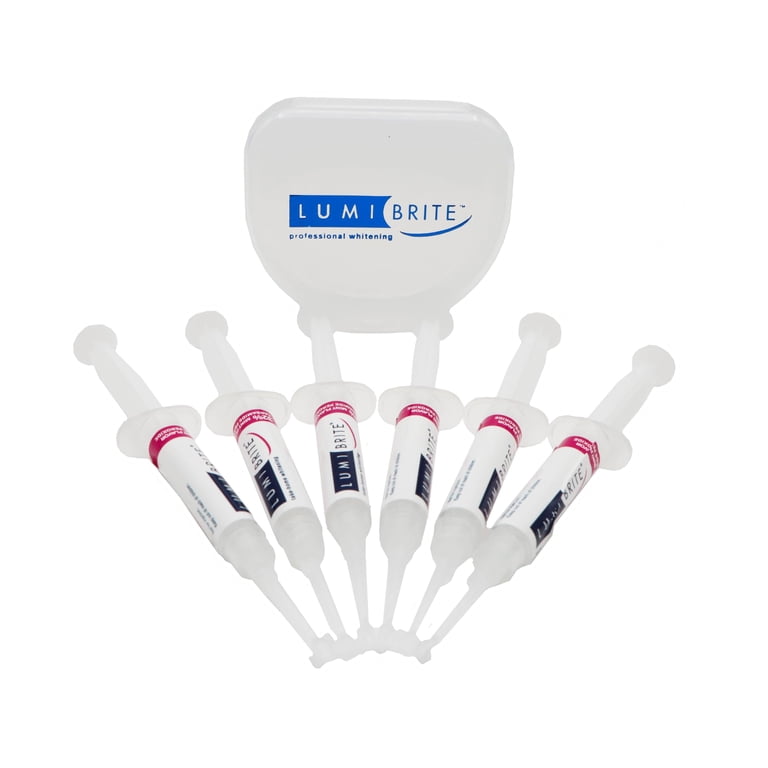 LumiBrite, Teeth Whitening Gel, 6 Syringes, Mint Flavor - Walmart.com