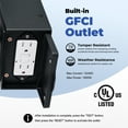 thumbnail image 5 of 2-Pack Front Porch Lights with GFCI Outlet, Oil Rubbed Bronze Dusk to Dawn Outdoor Wall Lantern, Anti-Rust Outdoor Garage Lights Wall Mount, Waterproof Modern Exterior Coach Light Fixtures, 5 of 10