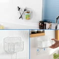 thumbnail image 5 of Acrylic Wall Mounted Shower Caddy, Clear, 12.4" x 3.42" x 3.26" Acrylic Shelf, No Drilling Hang Walls Adhesive Shelf, Acrylic Bathroom Shelves with Self Adhesive Tape for Bathroom, Kitchen, 5 of 8