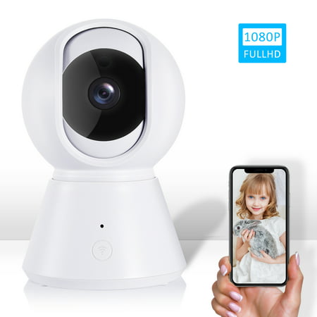 Wi-Fi Video Baby Monitor, IPOW Multi-Purpose 1080P Wireless Baby Monitoring System, Wi-Fi Home Security Camera, 2.4Ghz Camera with Automatic Night