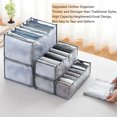 thumbnail image 3 of Happylost 6PCS Closet Organizers and Storage, Clothes Organizers Storage Foldable for Organizing Shirt Bras Panties Socks Trouser, 3 of 6