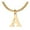 A, variant on SIfdSeng Delicate Gold Monogram Necklace for Women Cute Letter Name Choker Necklaces for Girls Simple Shining Jewelry