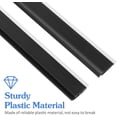 thumbnail image 3 of HUGFEGWE 2pcs Plastic Strip Replacement for Dustpan Edge Bar Dust Pan Inlet Soft Pressing Strips Protector Garbage Shovel Closing Edges Straps Dustpan Repair Accessories Black UA824-5669, 3 of 9