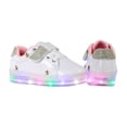 thumbnail image 3 of Tenis Kuali Shoes Niña Luces Escolar Velcro Comodo PEQUEÑOS PASOS M-412 TALLA 17 CM BLANCO, 3 of 5
