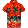 thumbnail image 3 of Camisas hawaianas con estampado de cocoteros para playa, camisas de moda para vacaciones en Hawái con estampado 3D para hombres, ropa de calle, blusa con solapa Y2k, 3 of 5