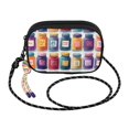 thumbnail image 2 of FORMRS Mini Crossbody Bag for Women Adjustable Rope Shoulder Casual Phone Purse, Blue Jam Jars, 2 of 7