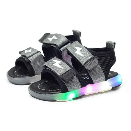

〖Roliyen〗Girls Sandals Sandals Run Boys Led Luminous Baby Light Sneakers Children Shoes Sport Baby Shoes