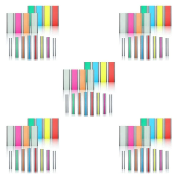 Guardoinrt 16 Pcs PE Deux Options de Taille Couleur Dyslexie Règle Premium pour Plus de Lecture Lecture Plus Facile 5Ensemble
