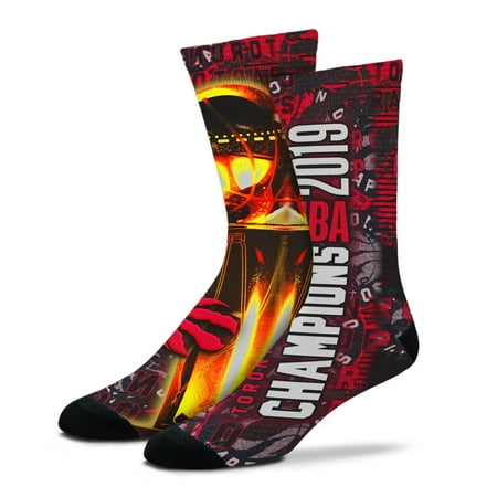 Toronto Raptors For Bare Feet 2019 NBA Finals Champions All Over Sublimated Crew Socks -