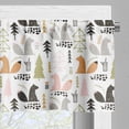 thumbnail image 5 of Ambesonne Nature Valance & Curtain, Squirrel Trees Woodland, 55"x30", Multicolor, 5 of 7