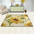 thumbnail image 3 of Area Rugs 72"x48" Indoor Non-Slip Wear Resistant Floor Mats Soft Large Carpets for Living Room Bedroom Home Decor Washable Rug Vintage Fashion Sunflowers, 3 of 7