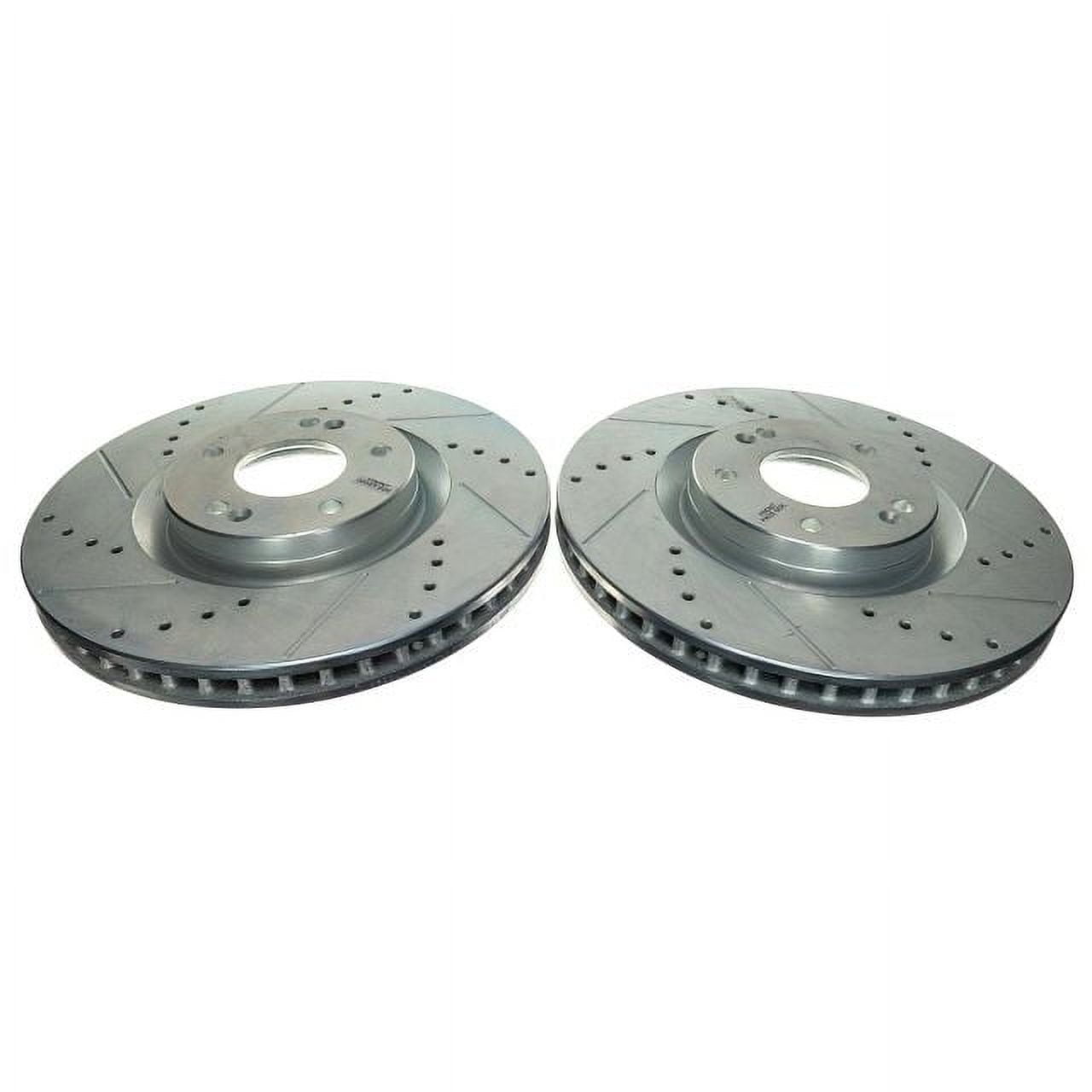 Power Stop Front Pair of Drilled and Slotted Brake Rotors JBR1902XPR