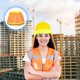 thumbnail image 2 of Sombra de cuello de sombrero duro Sombra reflectante del sombrero duro para trabajadores de la construcción al aire libre, 2 of 5