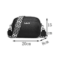 thumbnail image 2 of Bolso De Moda De Piel Blanda Y Correas Lab.G  Negro, 2 of 5