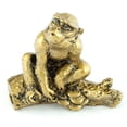 thumbnail image 1 of Figura de Mono Dorado Feng Shui Import Resina 10x5x8 cm, 1 of 1