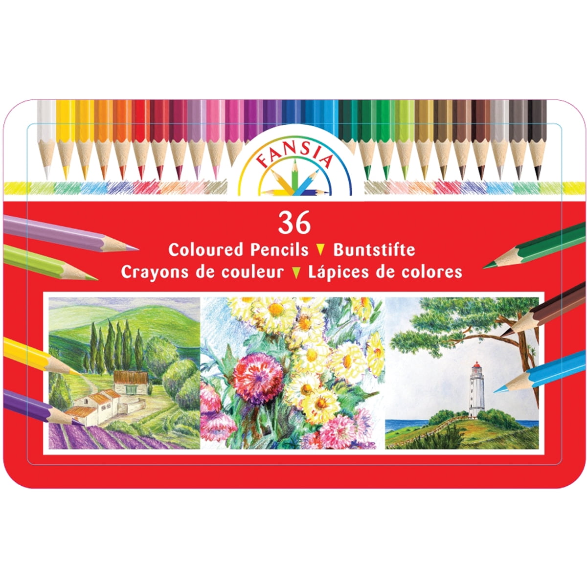 Fantasia Color Pencil Tin 36/Pkg