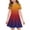 Orange, variant on XADYUY Girls Summer Dress Size 14-16 Casual A-Line Short Sleeve Midi Dress Gradient Crew Neck Sundresses Flare Swing Dresses with Pockets,3-4Years,Watermelon Red