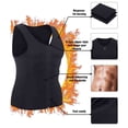 thumbnail image 4 of Liacowi Men's Slimming Neoprene Vest Sweat Shirt Body Shaper Waist Trainer Shapewear, 4 of 4