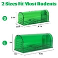 thumbnail image 4 of Gamexcel Humane Mouse Trap, Catch and Release, Reusable Indoor Outdoor Trap, L-Size, 2 Pack, 4 of 9