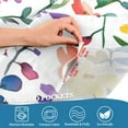 thumbnail image 5 of Yayeee Kitchen Curtains Tier Set of 2 Light Filtering 57"x24" Over Sink Window Panels, Purple Wildflower Pattern, 5 of 7