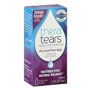 TheraTears Lubricant Eye Drops, 0.5-Ounce Bottle Pack of 2
