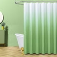 thumbnail image 5 of Light Green Shower Curtain - Ombre Linen Textured Heavy Duty Fabric Shower Curtain Set with Plastic Hooks, Hotel Spa Luxury Neutral Cloth Shower Curtains for Bathroom - Water Repellent - 72x72, 5 of 6