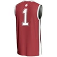 thumbnail image 3 of Youth GameDay Greats Crimson #1 Washington State Cougars Lightweight Basketball Jersey, 3 of 4