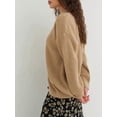 thumbnail image 4 of Women'S 2025 Fashion Casual Open-Front Long-Sleeved Chunky Knitted Sweater Jacket Khaki L, 4 of 8