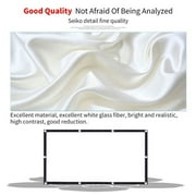 Weloille Projector Screen Movie Projector Screen 16:9 Foldable and Portable AntiCrease Indoor Outdoor Projection Double Sided Video Projector Screen for Home, Party, Camp