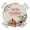 Red Green Beige, variant on Christmas Cardinal Round Tablecloth for 36-44 Inch Tables,Fitted Table Cover with Elastic Edge,Xmas Winter Pine Flower Berry on Linen Waterproof Outdoor Table Cloth Protector for Patio Garden Dinner