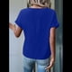thumbnail image 4 of Blusa con Cremallera para Mujer, de Poliéster, con Botones y Corta, Ideal para el Tiempo Libre, Color Azul, Talla M, 4 of 6