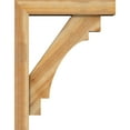 thumbnail image 3 of Ekena Millwork 6"W x 28"D x 36"H Merced Block Rough Sawn Bracket w/ Offset Brace, Western Red Cedar, 3 of 25