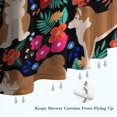 thumbnail image 6 of Shiba Inu Dog and Flower Floral Shower Curtain 84"x72" ,Bathroom Decorative Shower Curtains Set with 12 Hooks,Modern Waterproof Washable Shower Curtain, 6 of 6