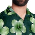 thumbnail image 5 of Saint Patrick's Day Men's Printed Casual Button Down Short Sleeve Beach Shirts, 5 of 6
