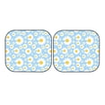 thumbnail image 7 of Haiem Daisies Flowers Car Windshield Sun Shade (2 Pieces) Foldable Windshield Sun Shade Car Accessories for Truck SUV Pickup-Medium, 7 of 7