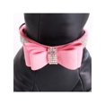 thumbnail image 5 of Topumt Leather & Cotton Rhienstone Pattern Fashion Dog & Cat Collar, Pink, S, 5 of 5
