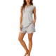 thumbnail image 1 of INSPIRAR CHIC Conjuntos de Pijamas de 2 Piezas de Tejido Waffle para Mujeres, Top Sin Mangas y Pantalones Cortos, Conjuntos de Lounge 3XL Gris, 1 of 6