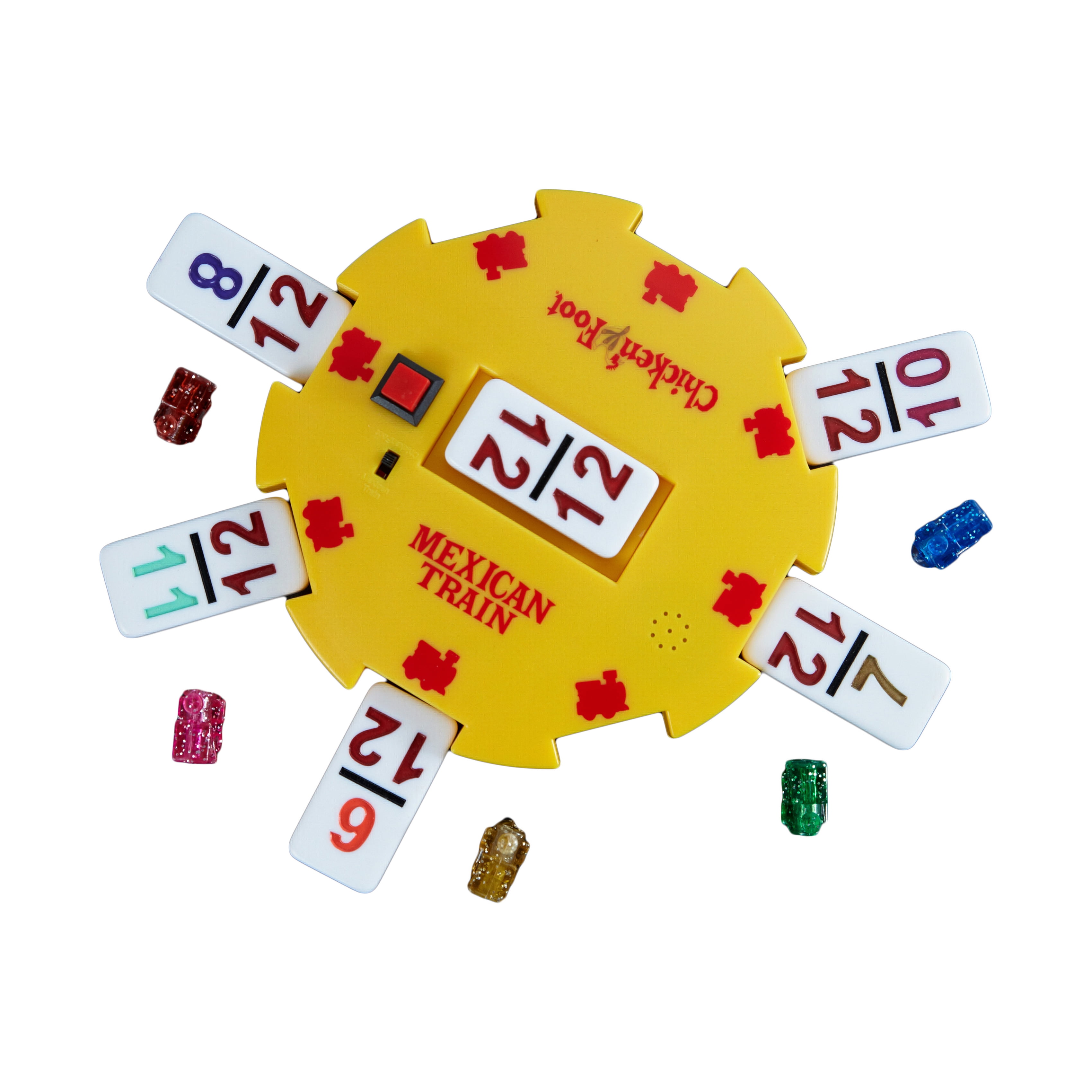 AreYouGame.com The Original Mexican Train Featuring Number Dominoes - Bonus Chickenfoot Game Included