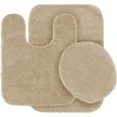 thumbnail image 2 of GHL Chenille 3 Piece Bath Rug Set with Contour Mat & Toilet Lid Cover, Rubber Backing, 2 of 5
