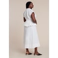 thumbnail image 4 of ELOQUII Women's Plus Size Peplum Poplin Shirt Dress, 4 of 4