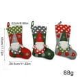 thumbnail image 6 of Large Gnome Christmas Stockings,18" Xmas Stockings Family Christmas Decorations for Fireplace, Christmas Tree, Door,1PC, 6 of 6