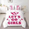 thumbnail image 2 of Homewish Disco Ball 7-Piece Twin Bedding Sets,Western Cowgirl Bedding Comforter Set,Pink White Sheet Sets For Girls Kids,Ultra Soft Home Decor Reversible, 2 of 8