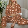 thumbnail image 6 of Uemuo Cute Poodle Dog Pattern Womens Pajama Sets,PJ Set for Women,Pajamas for Women Logo,Long Sleeve Pajama Set for Women,Soft Long Sleeve Top With Pants-Medium, 6 of 9
