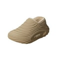 thumbnail image 2 of OKBOP Closed Toe Slippers for Women Platform Sandals Casual Fleece Travel Slide Shoes, 2 of 9