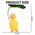 thumbnail image 2 of ICERUN Garden Statues,Resin Yellow Umbrella Duck Sculpture Garden Decorations,Rounded Eye Design Duck Outdoor Statues,Style1, 2 of 7