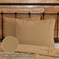 thumbnail image 5 of VHC Brands Burlap Natural Bedding Accessory, Standard Sham 21x27, Tan, 5 of 7