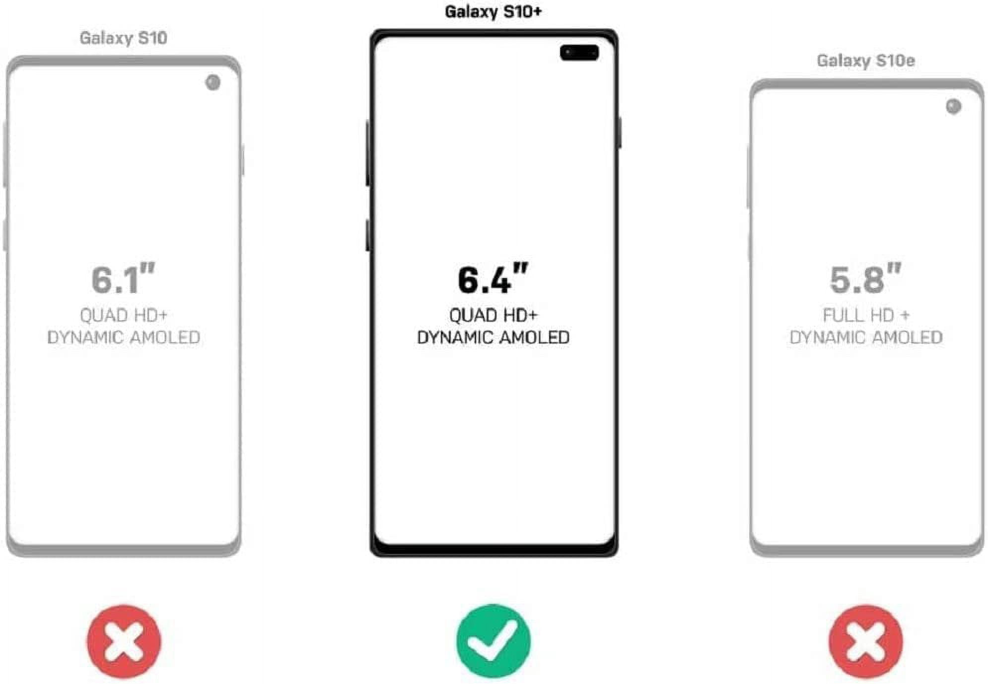 OtterBox Commuter Shock-Absorbent Cell Phone Case for Galaxy S10 Plus, Black