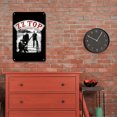 thumbnail image 4 of Placa de metal vintage de hierro ZZ TOP Pintura rectangular Arte Decoración del hogar 30x40 cm Wdftyju, 4 of 9