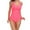 Pink, variant on pstuiky Women's Swimwear, Women Solid Ruched Criss Cross V Neck Bathing Suit Tummy Control One Piece Swimsuit Blackless Swimwear for Women Womens Swimsuits Tankini Army Green L